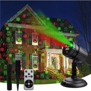 Christmas Laser Projector Lights, 8 Patterns LED Projection Lights with Remote